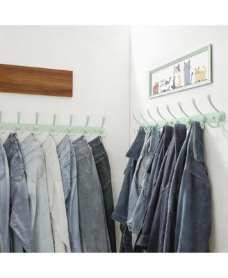 Heavy Duty 8-Triple Hook Coat Rack, 29.5" Long