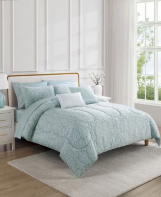 Reversible Jacquard 9-Pc. Comforter Set, Queen