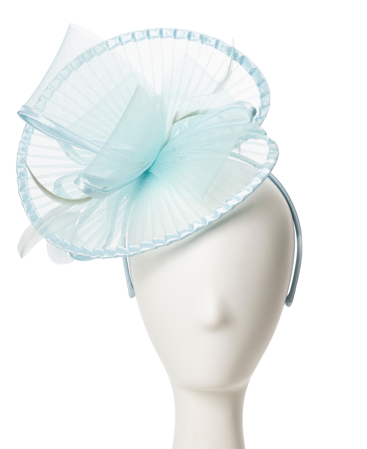 August Hats Sheer Pleated Fascinator Hat