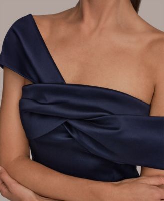 Women's One Shoulder Twisted Gown