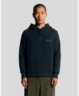 Men's Script Long Sleeve Knitted Hoodie