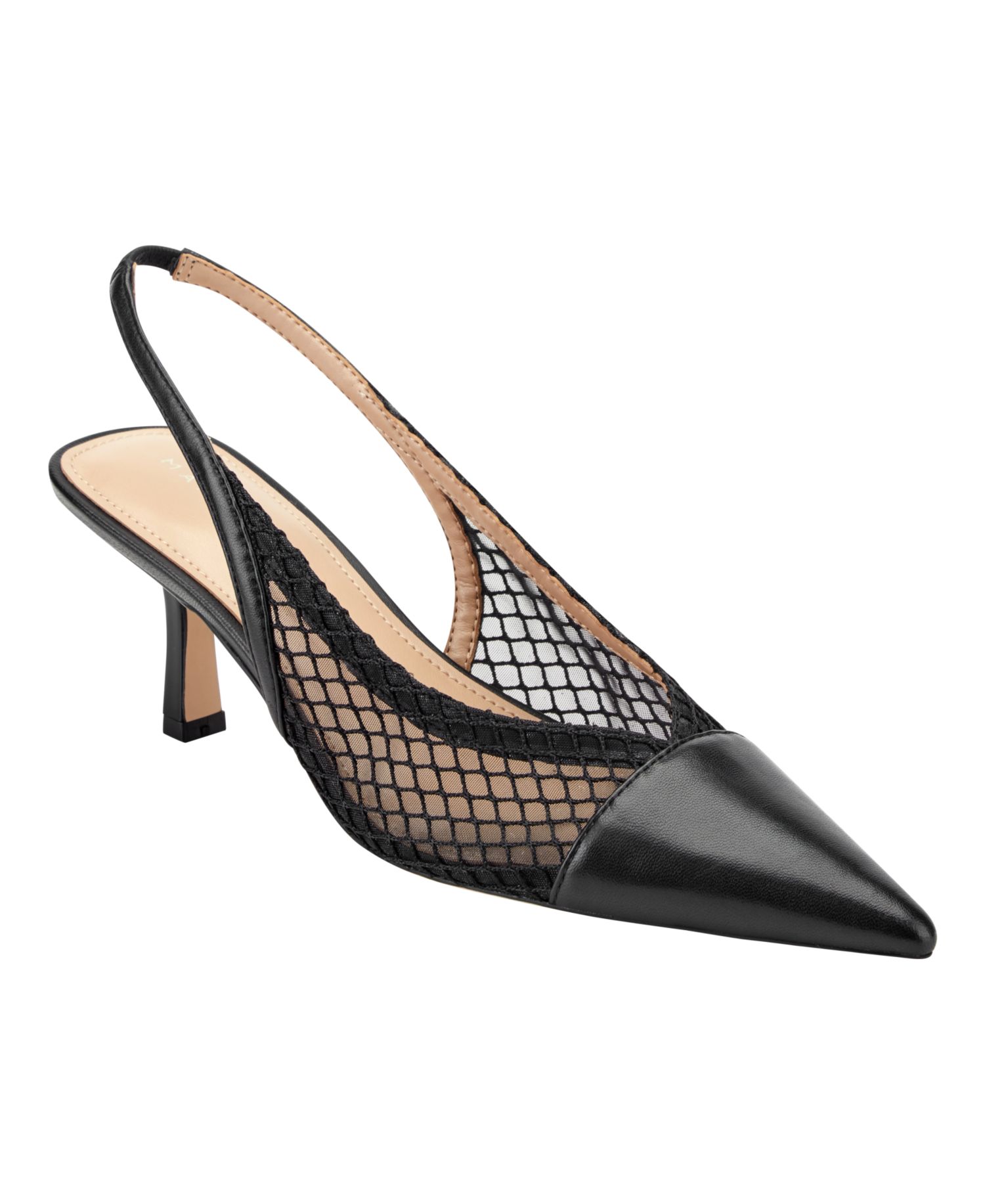 Women's Gipsi Mesh Slingback Kitten Heel Pumps