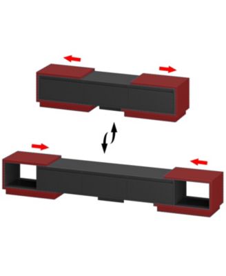 Extendable Media Console 65.4'' - 106.3'' W,TV Stand