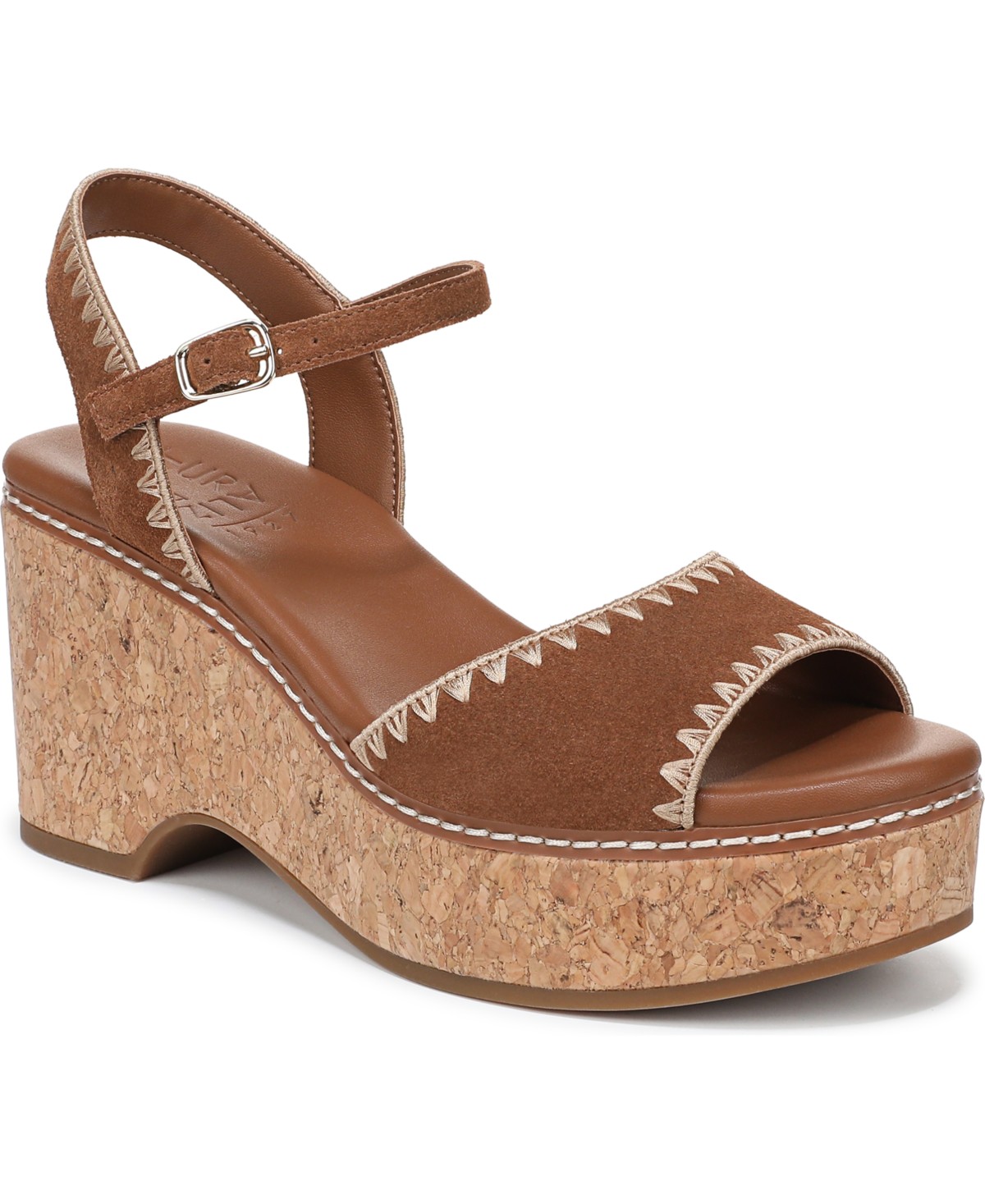 Женские сандалии Naturalizer Women's Della Strappy Wedge Heel Sandals — фото 1