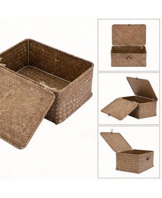 Handwoven Seagrass Baskets for Home Organization