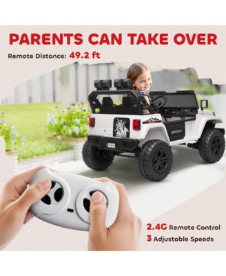 24V Two Seat Kids Electric Ride On Truck with Remote