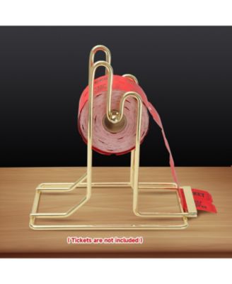 Brass Raffle Ticket Dispenser for Single or Double Roll Raffle Tickets Lotteries