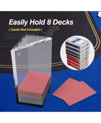 Deck Clear Acrylic Discard Trays, Casino Grade Discard Holder Trays for Blackjack