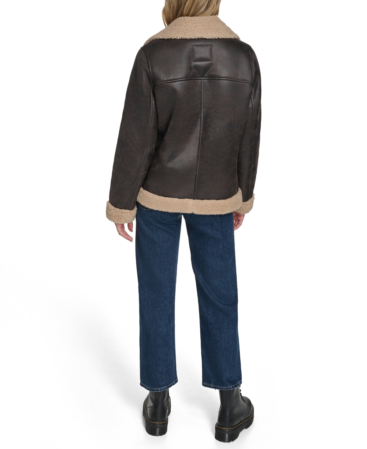 Levi's Women's Faux Shearling Asymmetrical Moto Jacket