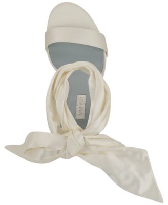 Women's Maddie Bridal Ankle Tie Wrap Stiletto Heel Sandals