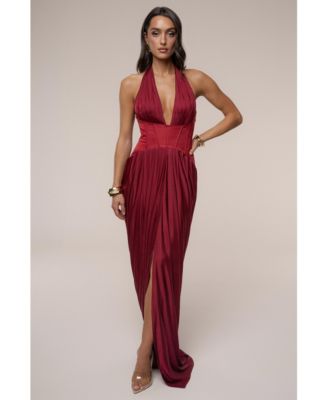 Women's Drape And Destiny Maxi Dress
