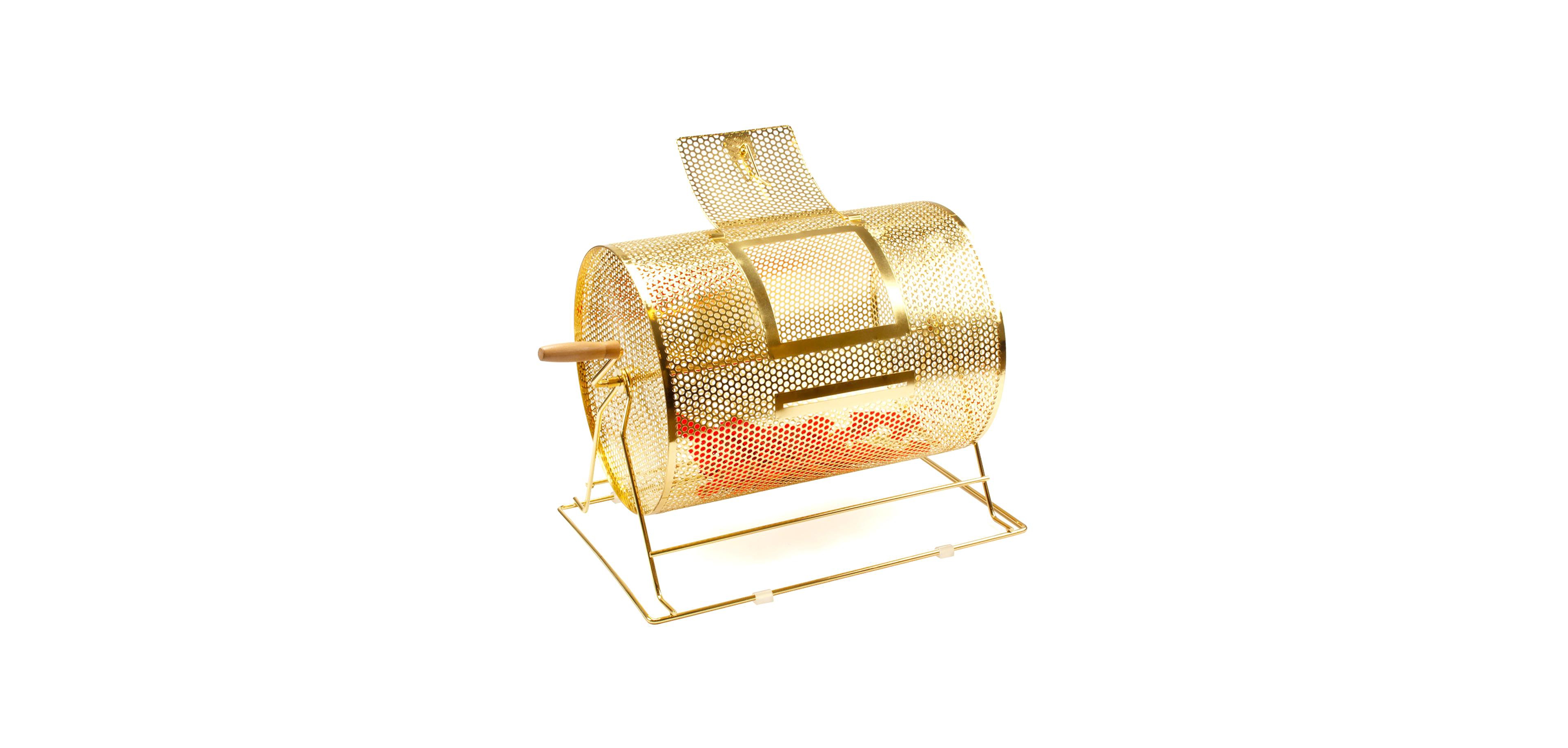 Gse Games & Sports Expert Raffle Drum,X-Large Brass Raffle Ticket Spinning Cage, Holds 15,000 Tickets or 500 Ping Pong Balls
