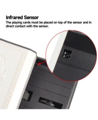 2-Deck Casino Automatic Card Shuffler, AC/DC-Power Electric Shuffler Machine for Playing Cards