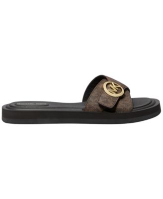 Women's Open Toe MK Pool Slides Sandals