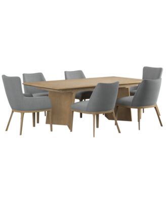 Loft 7-Pc. Wood Rectangle Dining Set