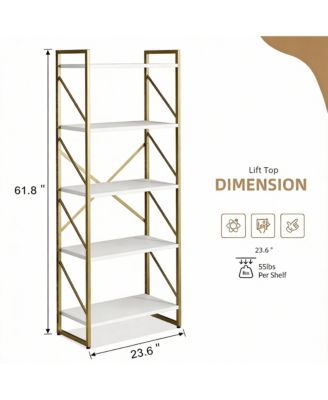 5 Tier Bookshelf for Bedroom/Living Room