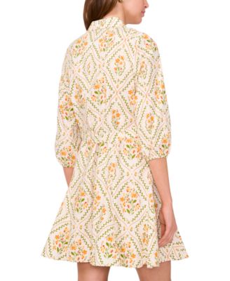 Women's Long-Sleeve Collared Dress