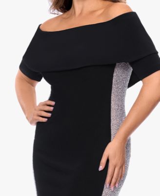 Plus Size Off-The-Shoulder Ball Gown