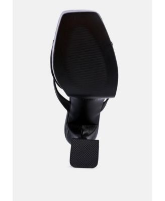 Womens Pda Croc High Heel Platform Sandals