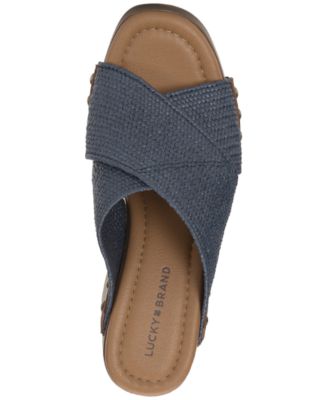 Women's Casyna Criss-Cross Wood Platform Sandals