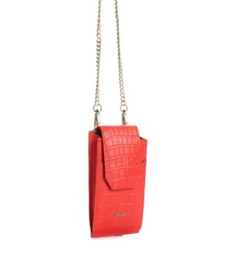 Men's Embossed Leather Phone Holder