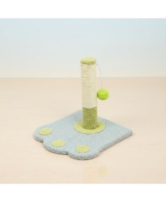 Paw Print Cat Scratching Post with Cat Tree, Suitable for Indoor Kittens and Adult Cats