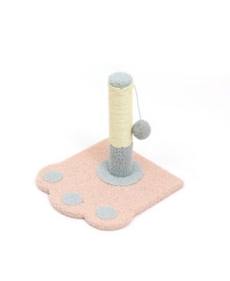 Paw Print Cat Scratching Post with Cat Tree, Suitable for Indoor Kittens and Adult Cats