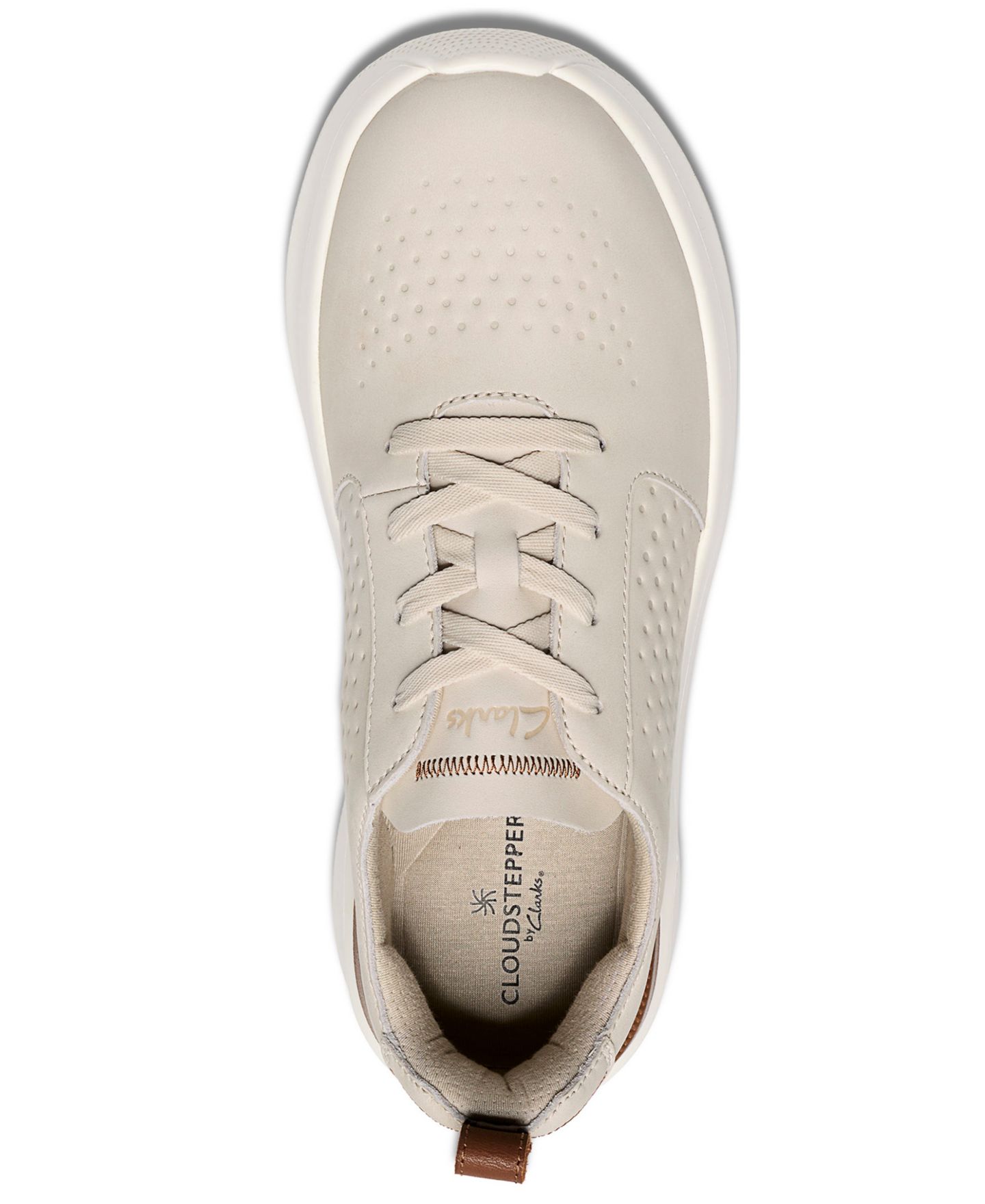 Мужские кроссовки Clarks Cloudsteppers Solevana Style Lace-Up, цвет: Молочный белый — фото 4