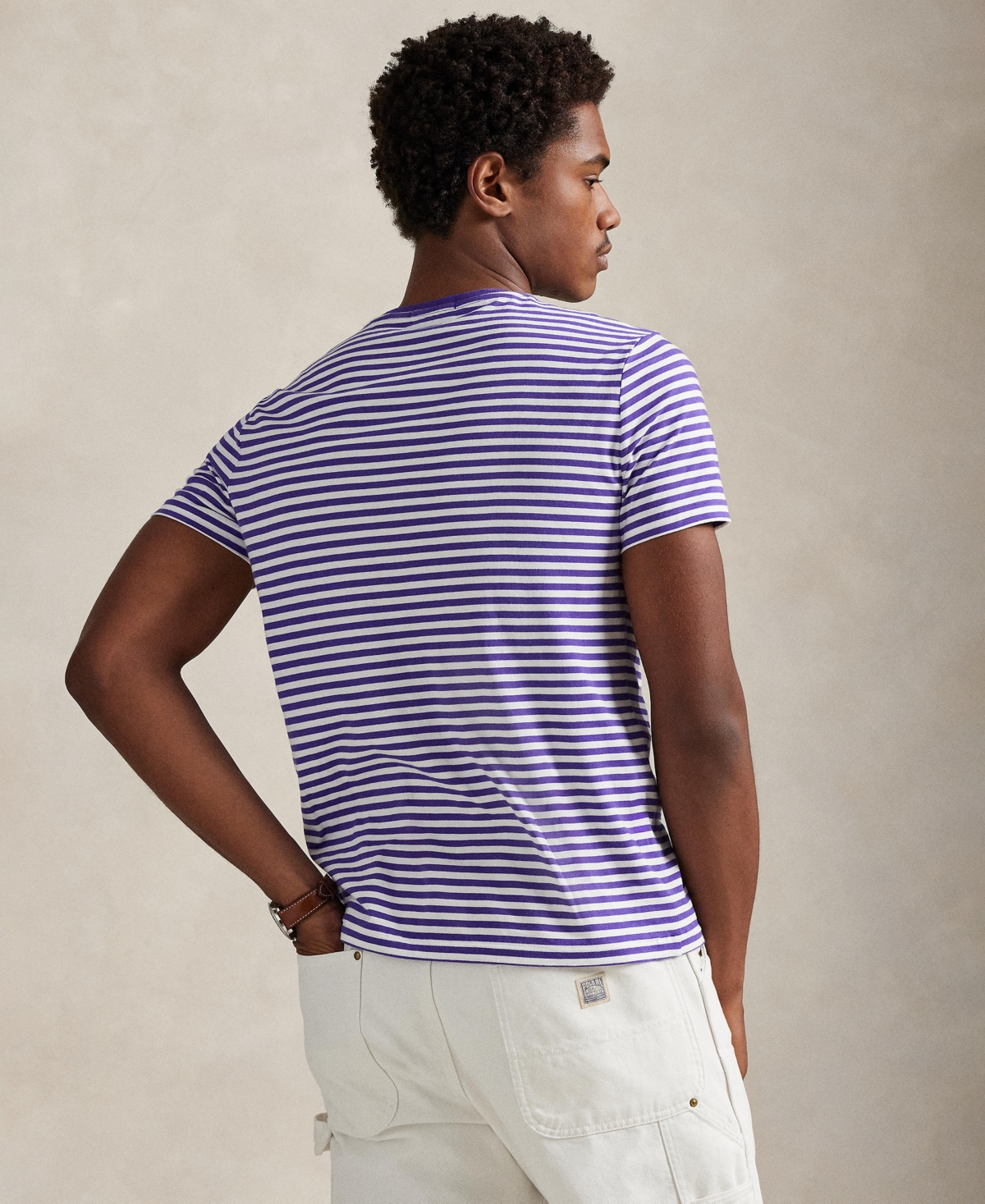 Polo Ralph Lauren Men's Classic-Fit Striped Cotton Jersey T-Shirt