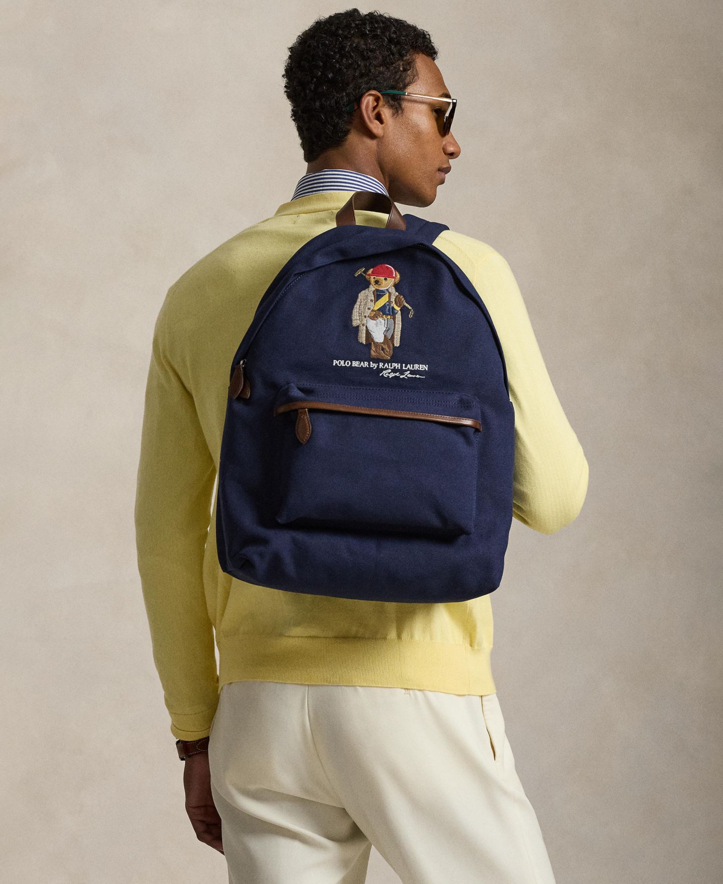 Рюкзак Polo Ralph Lauren Polo Bear Canvas, цвет: Тёмно-синий — фото 5