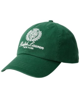 Crest-Embroidered Twill Ball Cap