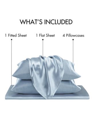 Satin Luxury 6-Pc. Sheet Set, Full