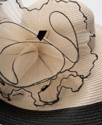 Two-Tone Extra Wide Brim Hat