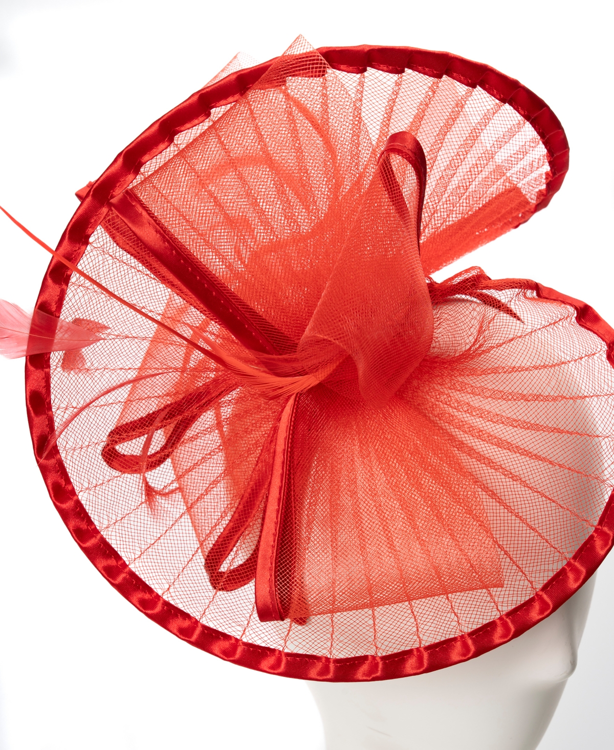 August Hats Sheer Pleated Fascinator Hat