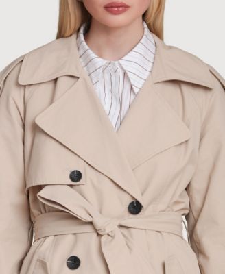 Women's Double Breasted Maxi Trench Coat