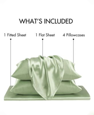 Satin Luxury 6-Pc. Sheet Set, Queen