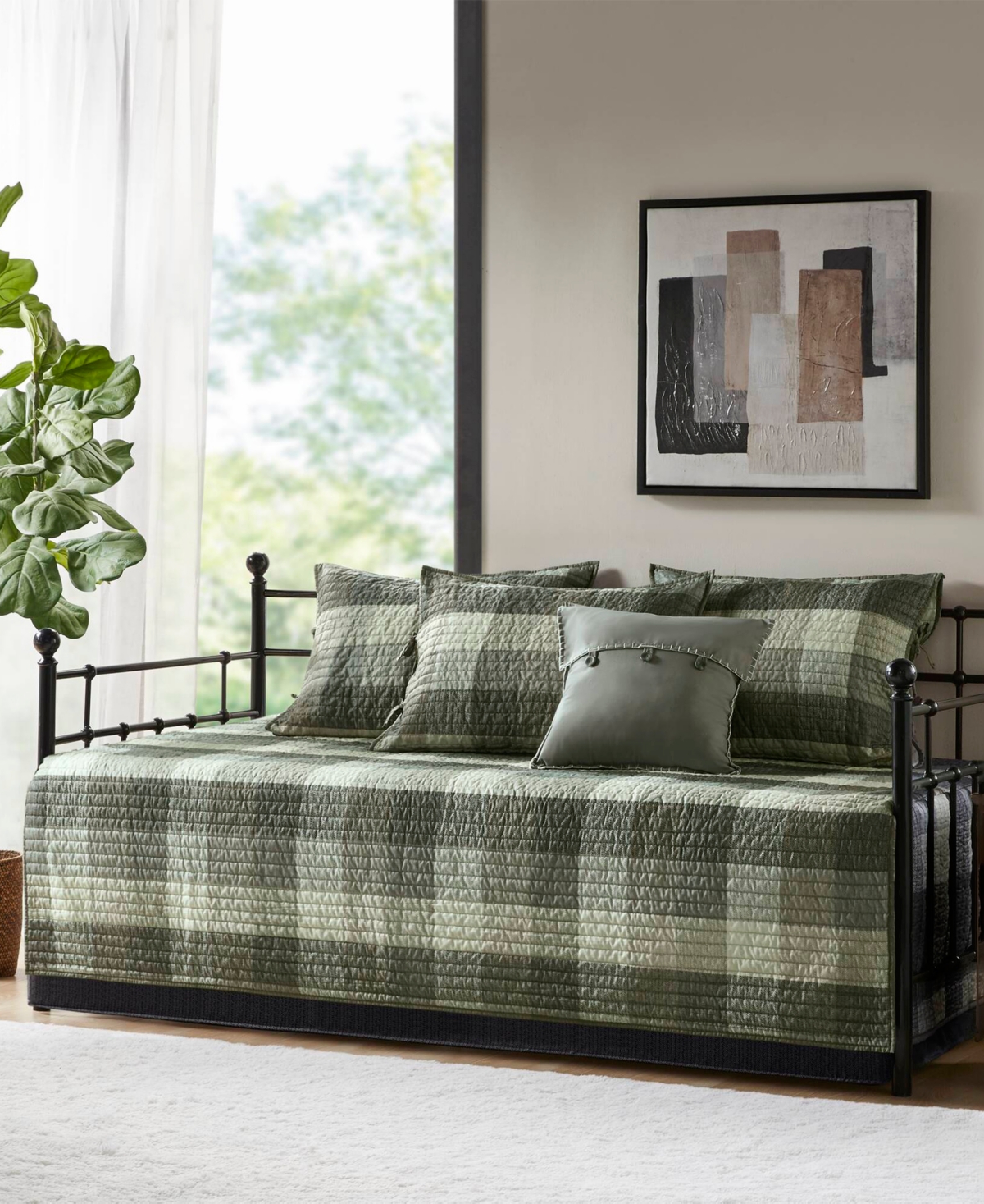 Madison Park Ridge Herringbone 6-Pc. Quilt Set, Daybed