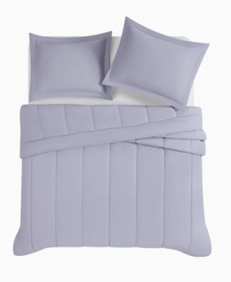 Solid Cotton Percale 2-Pc. Comforter Set, Twin/Twin XL