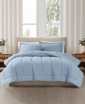 Solid Cotton Percale 2-Pc. Comforter Set, Twin/Twin XL