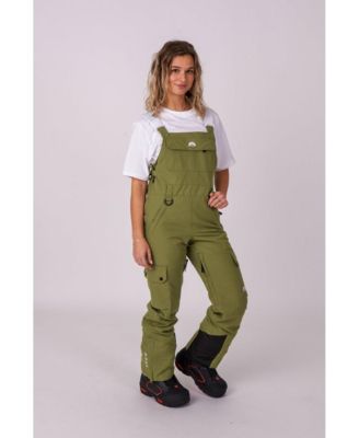 Women's Yeh Girl Bib Pant - Khaki