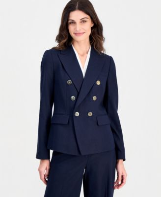 Women's Asymmetric Double-Breasted Blazer