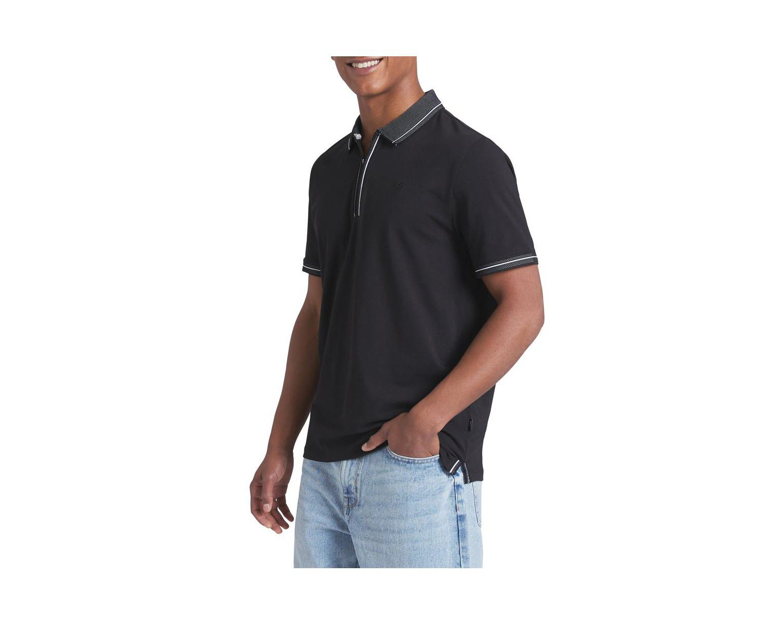 Men's Duke Cotton Zip Polo