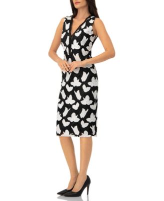 Women's Floral Embroidered Sheath Dress