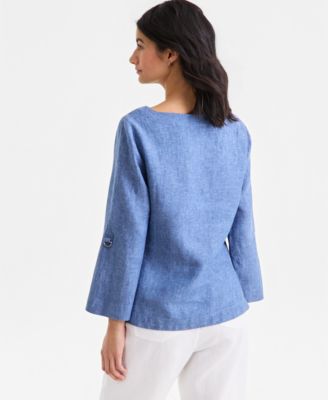 Plus Size Solid Crewneck Top