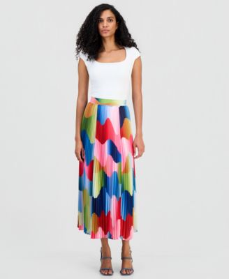 Women's Pleated Midi Skirt
