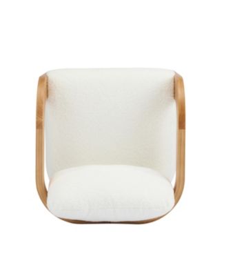 White Boucle Dining Chairs - 2 Pack