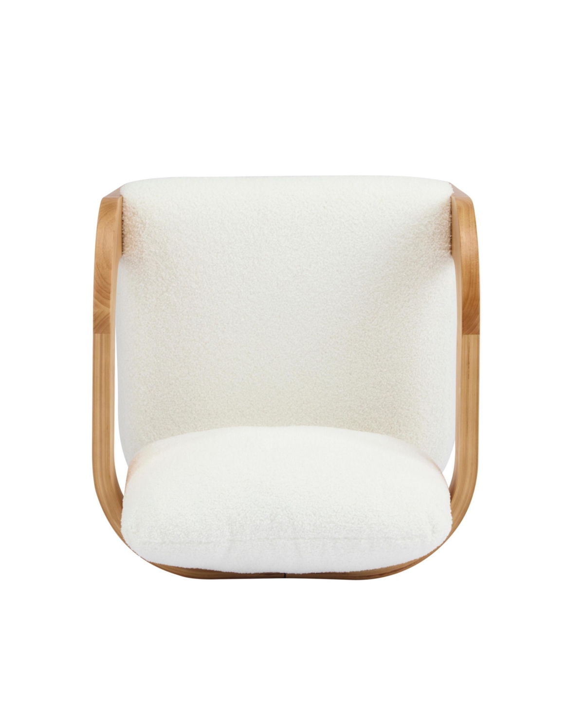 Streamdale Furniture White Boucle Dining Chairs - 2 Pack