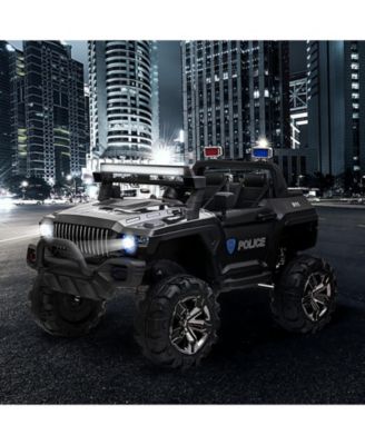 12V Kids Ride On Police Truck with Remote Control