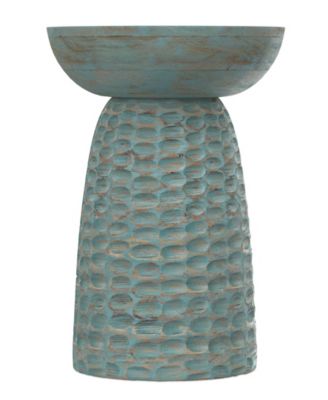 Boyd 13" Mango Wood Solid Accent Table