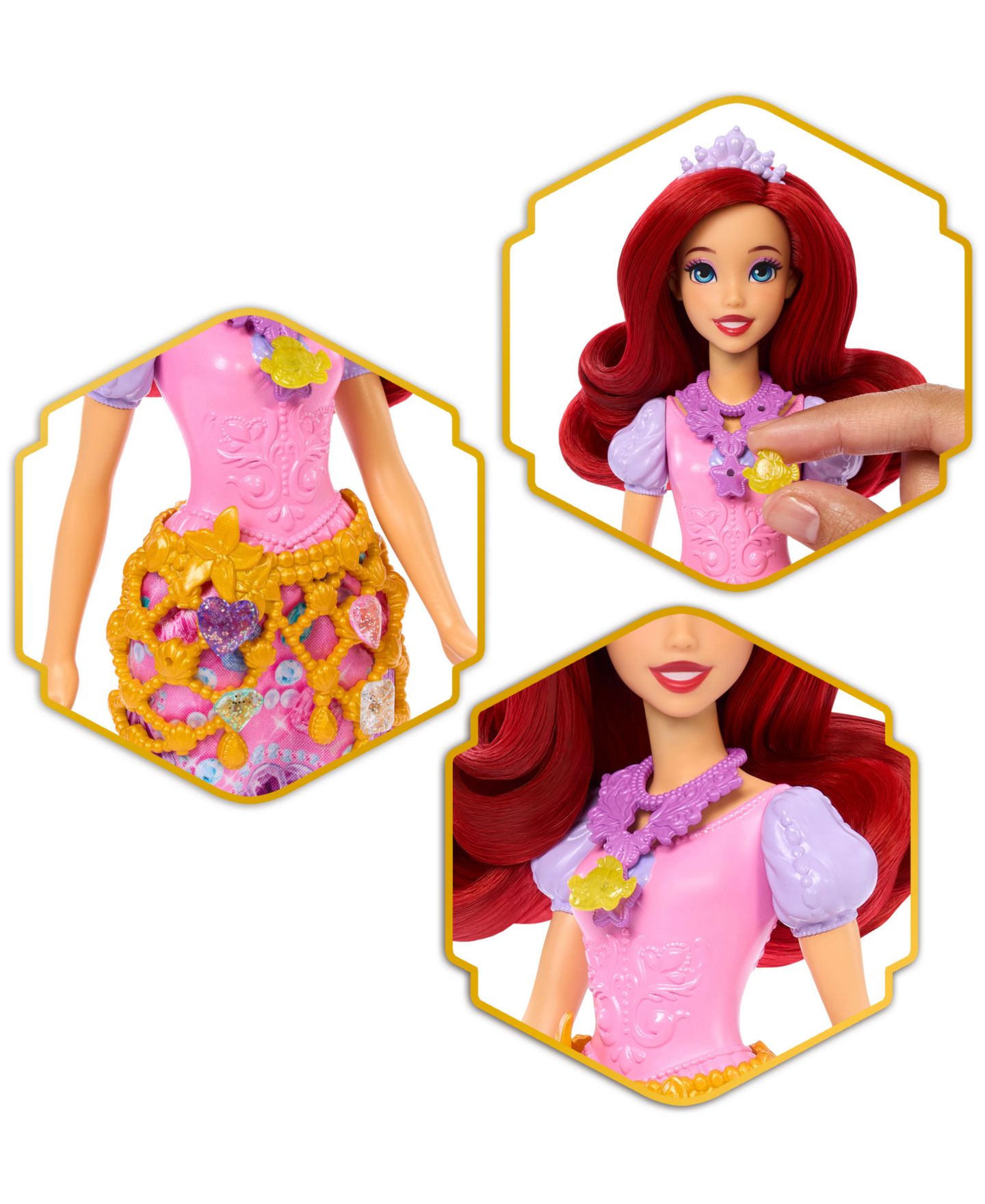 Детская кукла Disney Princess Jewel Reveal Ariel Fashion Doll — фото 3